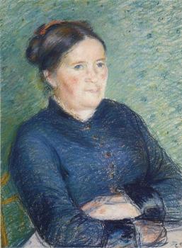 卡米耶 畢沙羅 Portrait of Madame Pissarro 卡米耶 畢沙羅 Portrait of Madame Pissarro